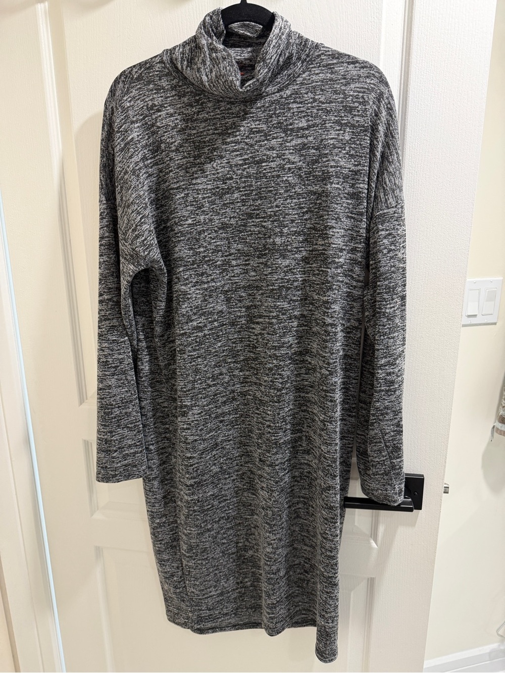 Joe Fresh Grey Marled Knit Turtleneck Sweater